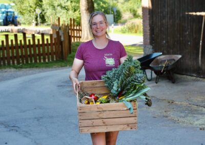 Bio-Gemüsefeld der Solawi am Tiggeshof in Arnsberg